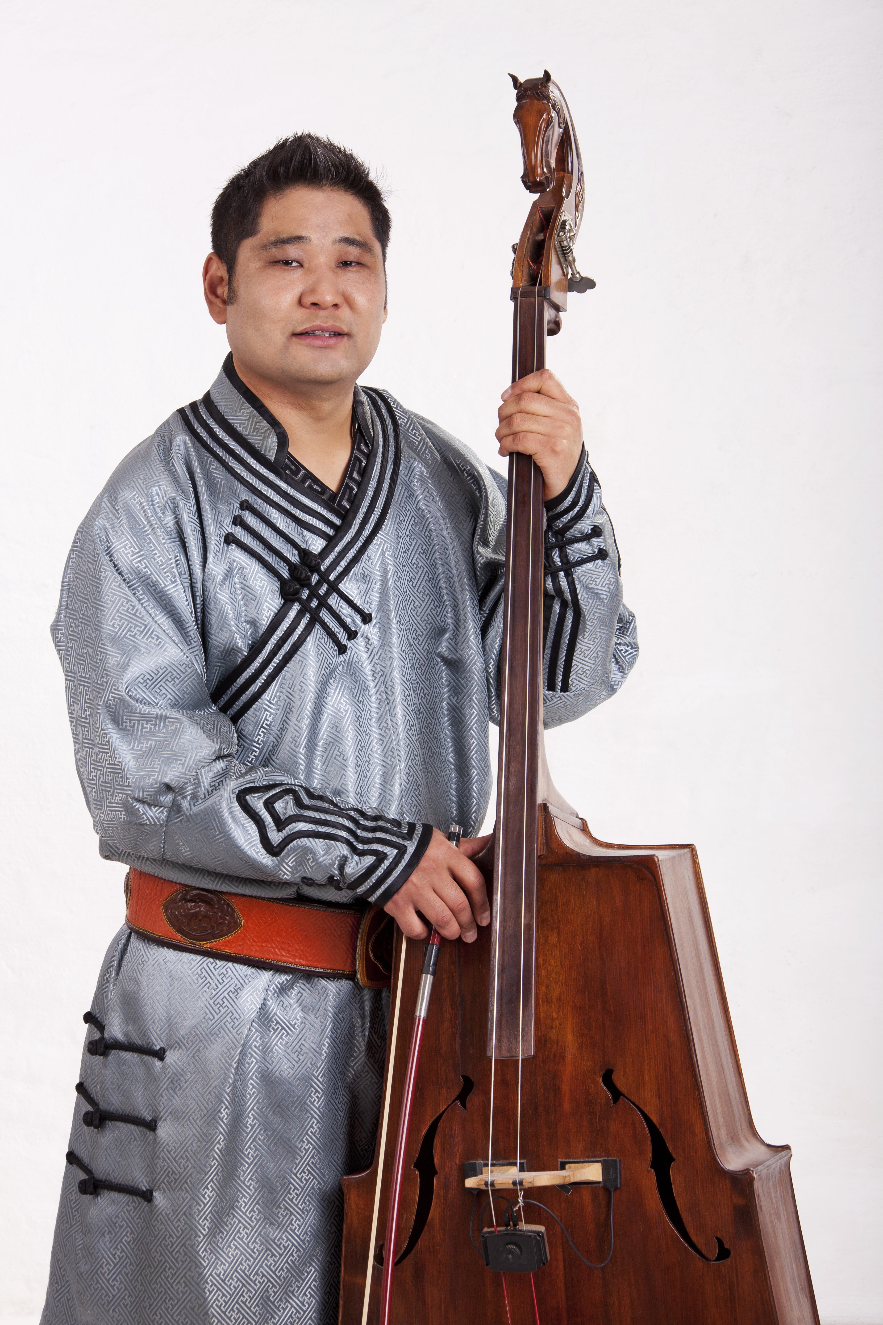 Naranbaatar playing bass