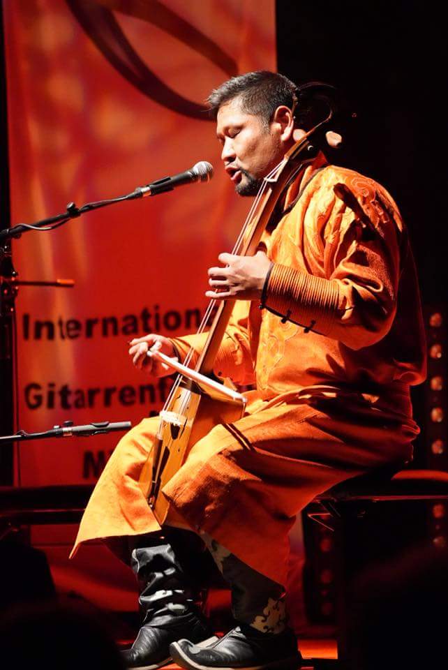 Naranbaatar performing on stage
